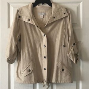 NWOT Size M C&B linen jacket